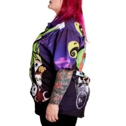 Loungefly Disney The Nightmare Before Christmas Camp Shirt -Loungefly WDLFSH0050 LFDISNEYNIGHTMAREBEFORECHRISTMASCAMPSHIRT 011