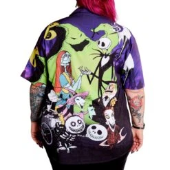 Loungefly Disney The Nightmare Before Christmas Camp Shirt -Loungefly WDLFSH0050 LFDISNEYNIGHTMAREBEFORECHRISTMASCAMPSHIRT 012