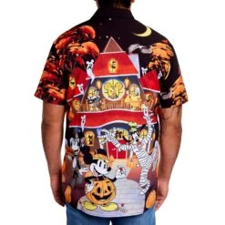 Loungefly Disney Mickey & Friends Haunted House Camp Shirt -Loungefly WDLFSH0051 LFDISNEYMICKEYFRIENDSHAUNTEDHOUSECAMPSHIRT 004