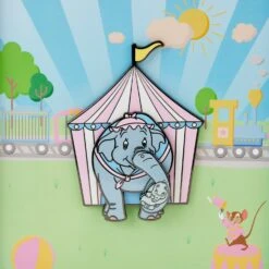 Loungefly Disney Dumbo Mrs Jumbo Craddle Trunk 3 Inch Collector Pin -Loungefly WDPN3038 LFDISNEYDUMBOMRSJUMBOCRADDLETRUNK3INCOLLECTORBOXPIN0816MOVEMENT