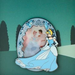 Loungefly Disney Cinderella Lenticular 3 Inch Collector Box Pin -Loungefly WDPN3069 LFDISNEYCINDERELLALENTICULAR3INCOLLECTORBOXPIN1415PINFRONT