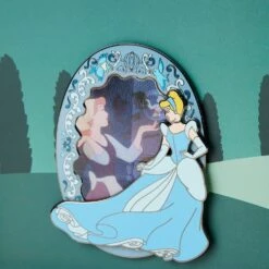 Loungefly Disney Cinderella Lenticular 3 Inch Collector Box Pin -Loungefly WDPN3069 LFDISNEYCINDERELLALENTICULAR3INCOLLECTORBOXPIN1417LENTICULAR