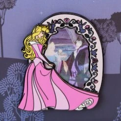 Loungefly Disney Sleeping Beauty Lenticular Princess Series 3 Inch Collector Box Pin -Loungefly WDPN3104 LFDISNEYSLEEPINGBEAUTYLENTICULAR3INPIN2814LENTICULAR