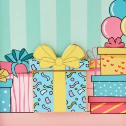 Loungefly Disney Mickey Birthday Present Surprise 3 Inch Collector Box Pin -Loungefly WDPN3108 LFDISNEYMICKEYBIRTHDAYPRESENTSURPRISE3INCOLLECTORBOXPIN1965MOVEMENT