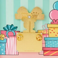 Loungefly Disney Mickey Birthday Present Surprise 3 Inch Collector Box Pin -Loungefly WDPN3108 LFDISNEYMICKEYBIRTHDAYPRESENTSURPRISE3INCOLLECTORBOXPIN1966PINBACK