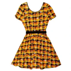 Loungefly Stitch Shoppe Minnie Mickey Spooky Gingham "Laci" Dress -Loungefly WDSSDR0023 SpookyMinnieMickeyGin 2