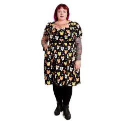 Loungefly Stitch Shoppe Disney Minnie Mouse Pumpkin Balloon Allison Dress -Loungefly WDSSDR0037 SSDISNEYSPOOKYBALLOONSALLISONDRESS 004