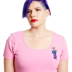 Stitch Shoppe By Loungefly Disney Alice In Wonderland Mad Keyhole "Kelly" Screen Print Top -Loungefly WDSSSH0025 SSWDAIWMADKEYHOLEKELL 3