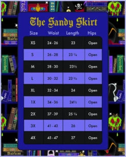 Loungefly Stitch Shoppe Disney Villains Books And Icons "Sandy" Skirt -Loungefly WDSSST0016VILLAINSSANDYSKIRT 100