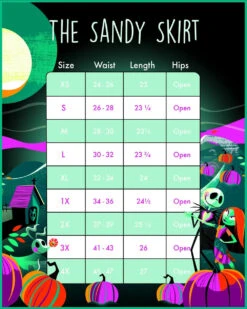 Loungefly Stitch Shoppe NBC Eternally Yours "Sandy" Skirt -Loungefly WDSSST0017NBCSANDYSKIRT 1000x 628bd4ac 2218 45c8 8c1c 788fb9b11913