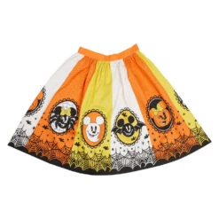 Loungefly Stitch Shoppe Mickey & Minnie Mouse Candy Corn Sandy Skirt -Loungefly WDSSST0023 SSDISNEYMICANDMINCAND