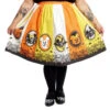 Loungefly Stitch Shoppe Mickey & Minnie Mouse Candy Corn Sandy Skirt -Loungefly WDSSST0023 SSDISNEYMICANDMINHALL