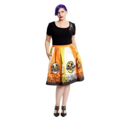 Loungefly Stitch Shoppe Mickey & Minnie Mouse Candy Corn Sandy Skirt -Loungefly WDSSST0023 SSDISNEYMICANDMINHALL 2