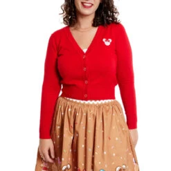 Loungefly Stitch Shoppe Disney Holiday Gingerbread Characters Alexa Sweater