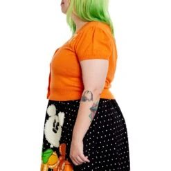 Loungefly Stitch Shoppe Disney Minnie Mouse Pumpkin Balloon Domonique Cardigan -Loungefly WDSSSW0004 SSDISNEYMINNIESPOOKYBALLOONDOMONIQUEPUFFCARDIGAN 005