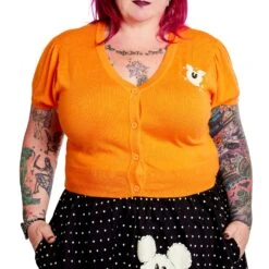 Loungefly Stitch Shoppe Disney Minnie Mouse Pumpkin Balloon Domonique Cardigan -Loungefly WDSSSW0004 SSDISNEYMINNIESPOOKYBALLOONDOMONIQUEPUFFCARDIGAN 007