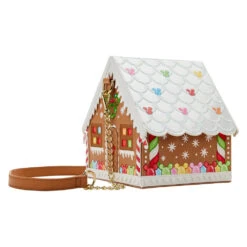Loungefly Stitch Shoppe Minnie Mouse Gingerbread House Crossbody Bag
