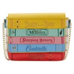 Loungefly Disney Princess Books Classics Crossbody Bag 9 Loungefly Disney Princess Books Classics Crossbody Bag -Loungefly WDTB2499 LFDISNEYPRINCESSBOOKSCL