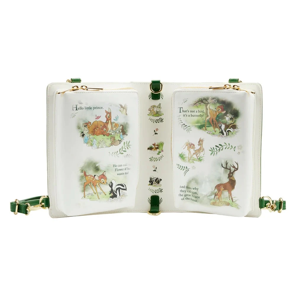 Loungefly Disney Classic Books Bambi Convertible Crossbody Bag 9 Loungefly Disney Classic Books Bambi Convertible Crossbody Bag - Image 7