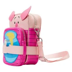 Loungefly Winnie The Pooh Piglet "Crossbuddy" Bag -Loungefly WDTB2685 LFDISNEYWIINIETHEPOOHPIGLETCUPCAKECROSSBUDDYBAG0257SIDE