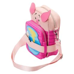 Loungefly Winnie The Pooh Piglet "Crossbuddy" Bag -Loungefly WDTB2685 LFDISNEYWIINIETHEPOOHPIGLETCUPCAKECROSSBUDDYBAG0260QUARTER
