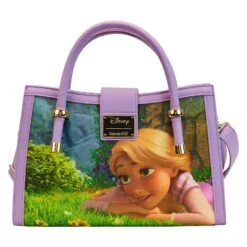 Loungefly Disney Rapunzel Princess Scene Crossbody Bag -Loungefly WDTB2718 LFDISNEYRAPUNZELPRINCESSSCENECROSSBODY3512BACK