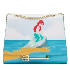Loungefly Disney Little Mermaid Tritons Gift Crossbody Bag -Loungefly WDTB2721 LFDISNEYLITTLEMERMAIDTRITONSGIFTCROSSBODY3055FRONT