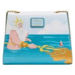 Loungefly Disney Little Mermaid Tritons Gift Crossbody Bag -Loungefly WDTB2721 LFDISNEYLITTLEMERMAIDTRITONSGIFTCROSSBODY3059BACK