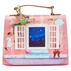 Loungefly Disney Peter Pan You Can Fly 70th Anniversary Crossbody Bag -Loungefly WDTB2723 LFDISNEYPETERPANYOUCANFLY70THANNIVERSARYCROSSBODY3345OPEN