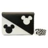 Loungefly Disney Mickey Y2K Black And White Crossbody Bag -Loungefly WDTB2757 LFDISNEYMICKEYY2KBLACKANDWHITECROSSBODYBAG0040FRONT