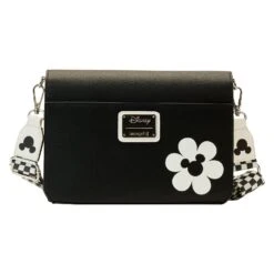 Loungefly Disney Mickey Y2K Black And White Crossbody Bag -Loungefly WDTB2757 LFDISNEYMICKEYY2KBLACKANDWHITECROSSBODYBAG0045BACK