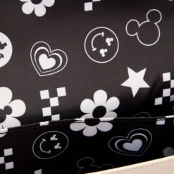 Loungefly Disney Mickey Y2K Black And White Crossbody Bag -Loungefly WDTB2757 LFDISNEYMICKEYY2KBLACKANDWHITECROSSBODYBAG0046INSIDE