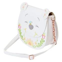 Loungefly Disney Winnie The Pooh Cosplay Folk Floral Crossbody Bag -Loungefly WDTB2824 LFDISNEYWINNIETHEPOOHFOLKFLORALCROSSBODYBAG1912QUARTER