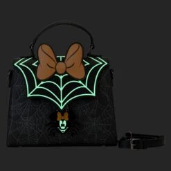 Loungefly Disney Minnie Mouse Spider Crossbody Bag -Loungefly WDTB2841 LFDISNEYMINNIEMOUSESPIDERCROSSBODY2697GLOW