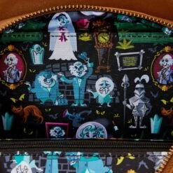 Loungefly Disney Haunted Mansion Clock Crossbody Bag -Loungefly WDTB2863 LFDISNEYHAUNTEDMANSIONCLOCKCROSSBODYBAG3357INSIDE