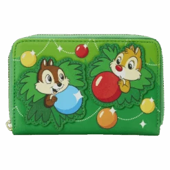 Loungefly Disney Chip And Dale Ornaments Ziparound Wallet