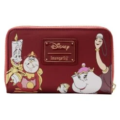 Loungefly Disney Beauty And The Beast Fireplace Scene Ziparound Wallet -Loungefly WDWA2362 LFDISNEYBEAUTYANDTHEBEASTFIREPLACESCENEZIPAROUNDWALLET1584BACK