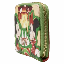 Loungefly Disney Mickey Minnie Hot Cocoa Fireplace Ziparound Wallet -Loungefly WDWA23 1