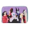 Loungefly Disney Villains Color Block Ziparound Wallet