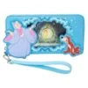 Loungefly Disney Cinderella Princess Lenticular Series Ziparound Wallet -Loungefly WDWA2561 LFDISNEYCINDERELLAPRINCESSLENTICULARSERIESZIPAROUNDWALLET0910FRONT