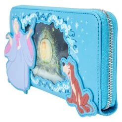 Loungefly Disney Cinderella Princess Lenticular Series Ziparound Wallet -Loungefly WDWA2561 LFDISNEYCINDERELLAPRINCESSLENTICULARSERIESZIPAROUNDWALLET0914SIDE