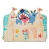 Loungefly Disney Stitch Sandcastle Beach Surprise Ziparound Wallet -Loungefly WDWA2563 LFDISNEYSTITCHSANDCASTLEBEACHSURPRISEZIPAROUNDWALLETFRONT