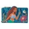 Loungefly Disney Little Mermaid Ariel Live Action Flap Wallet -Loungefly WDWA2571 LFDISNEYLITTLEMERMAIDARIELLIVEACTIONFLAPWALLET0604FRONT