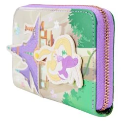Loungefly Disney Tangled Rapunzel Swinging From Tower Ziparound Wallet -Loungefly WDWA2608 LFDISNEYTANGLEDRAPUNZELSWINGINGFROMTOWERZIPAROUNDWALLET1681SIDE
