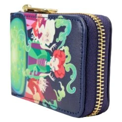Loungefly Disney Hocus Pocus Sanderson Sisters Cauldron Glow Accordion Wallet -Loungefly WDWA2631 LFDISNEYHOCUSPOCUSSANDERSONSISTERSCAULDRONACCORDIONWALLET2669SIDE