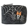 Loungefly Disney Minnie Mouse Spider Glow Accordion Wallet -Loungefly WDWA2633 LFDISNEYMINNIEMOUSESPIDERACCORDIONWALLET2704FRONT
