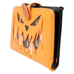 Loungefly Disney The Nightmare Before Christmas Jack Pumpkin Head Wallet -Loungefly WDWA2644 LFDISNEYNIGHTMAREBEFORECHRISTMASJACKPUMPKINHEADWALLET2541SIDE