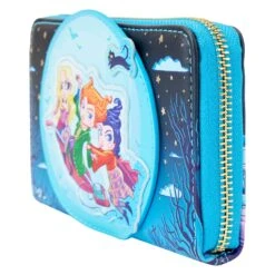 Loungefly Disney Hocus Pocus Poster Glow Zip-Around Wallet -Loungefly WDWA2648 LFDISNEYHOCUSPOCUSPOSTERZIPAROUNDWALLET2468SIDE