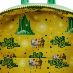 Loungefly Warner Bros Wizard Of Oz Emerald City Mini Backpack -Loungefly WOZBK0010 LFWBWIZARDOFOZEMERALDCITYMINIBACKPACK1670INSIDE