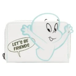 Loungefly Universal Casper The Friendly Ghost Let's Be Friends Ziparound Wallet